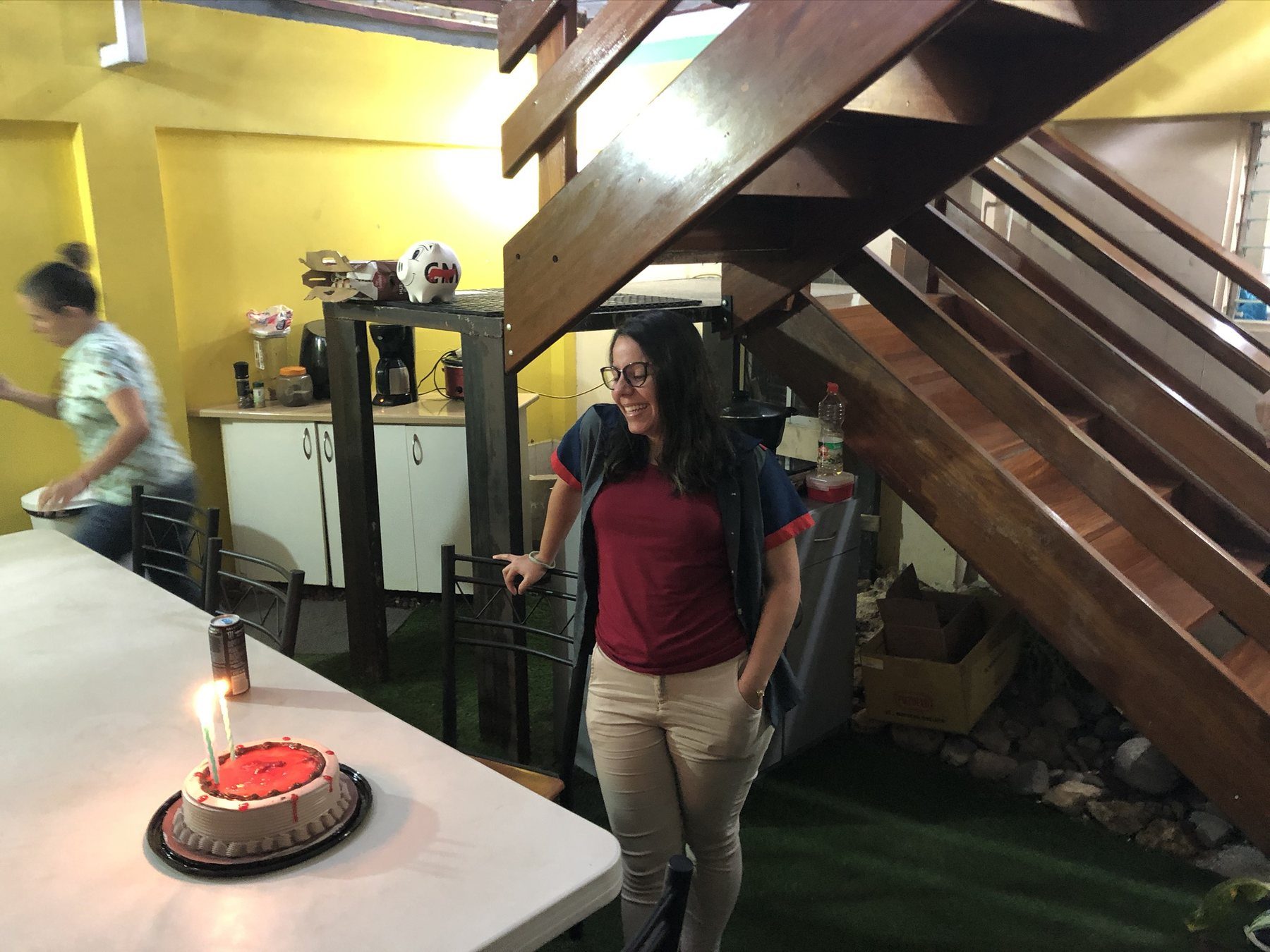 Colaboradora de DigiTEC en una celebración compartida